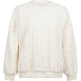 Hunkemöller - Fleece Top - Wit - Kabelontwerp