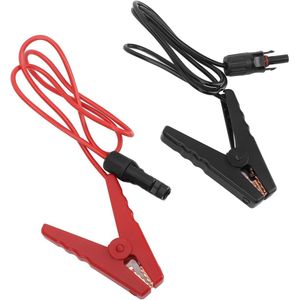 Batterij Alligator Clips Quick Release Adapter naar Alligator Clips Extension Oplaadkabel voor Zonnepaneel Auto's Motorfietsen - 12AWG