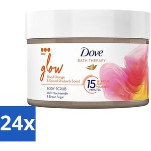 Dove Bath Therapy Glow Bodyscrub 295 ml - Voordeelverpakking - 24 stuks