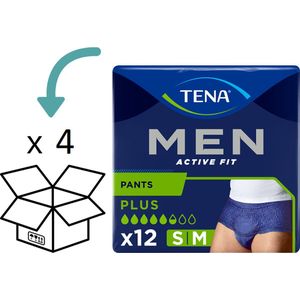 TENA Men Active Fit Medium Pants - 48 stuks - 4 pakken TENA Men Pants Plus