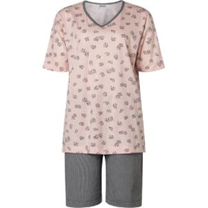 Lunatex - dames shortama 124171 - zalm - maat XL