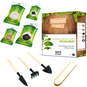 Terrariumset gesloten ecosysteem - voor planten en tuin - 3-5 l