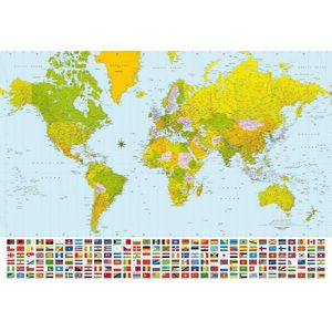 W+G Behang Ideal Decor Mural World map