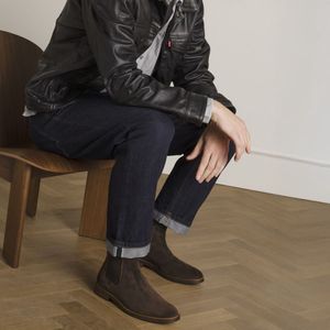 Van Lier - Chelsea Boots - Donkerbruin - Suède
