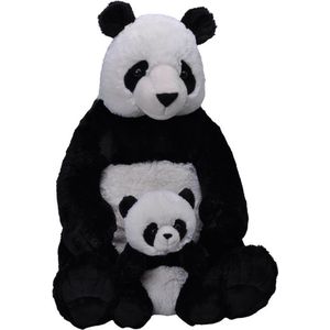 Wild Republic Knuffel Pandabeer 58 Cm Junior Pluche Zwart/wit 2-delig