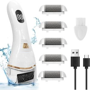 Elektrische Eeltverwijderaar - Oplaadbaar, Waterdicht met 5 Rollen en 3 Snelheden voor Eelt en Dode Huidverzorging