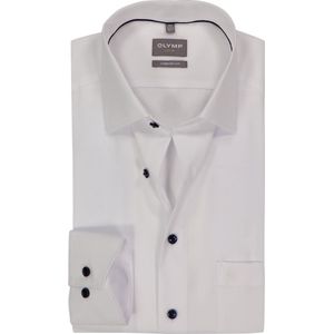 OLYMP - Luxor - Overhemd - Wit - Strijkvrij - Boordmaat 46