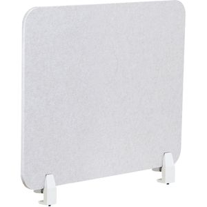 BELIANI SPLIT - Bureauscherm - Gebroken wit - 72 x 50 cm - Polyester