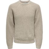 Only & Sons Litus Trui - Heren Sweater - Silver Lining