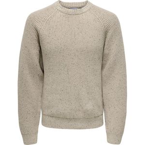 Only & Sons Litus Trui - Heren Sweater - Silver Lining