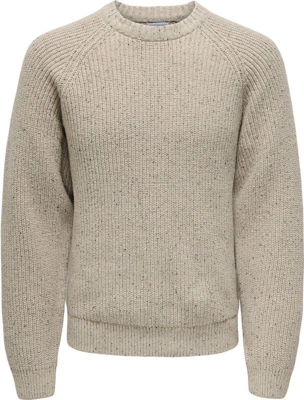 Only & Sons Litus Trui - Heren Sweater - Silver Lining