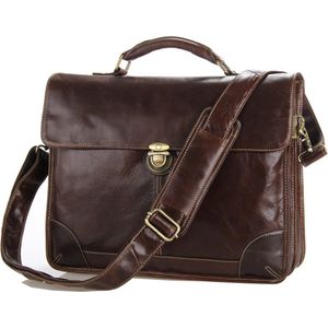 Klassieke Leren Messenger Bag