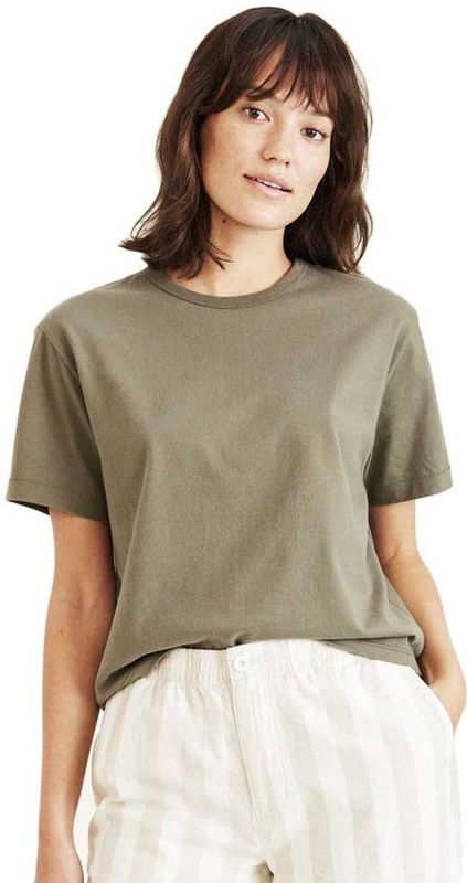 Dockers - Crew T-shirt - Zwart - 80% Katoen - 20% Gerecycled Katoen