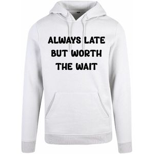 7311 - Hoodie - Always Late-White-XXL