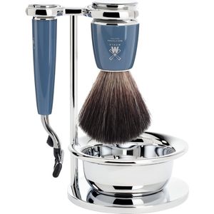 MÜHLE - Rytmo - Scheerset 4-delig - Handvatten Kunsthars Petrol - Gillette Mach3