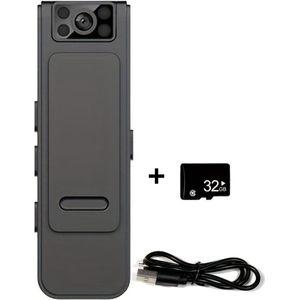 Bovista Chest Camera - Bodycam - Politie - Spy Camera - Spy Cam - Verborgen Camera - Spionage Camera - Action Camera - HD + 32GB Opslag
