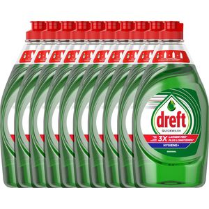 Dreft Quickwash Extra Hygiëne Vloeibaar Afwasmiddel - 10 x 450 ml
