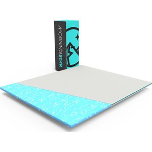 Topper 180x210 Morningstar Sleeps Tweepersoons Zacht HuisstofmijtwerendBuik-slaper Rug-slaper Zij-slaper
