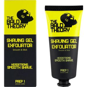 The Bald Theory | Shaving Gel Exfoliator | Kale hoofdhuid | Scheergel met Exfoliërende Werking | verwijderd dode huidcellen | voorkomt ingroei van haren | huid voelt gladder en frisser aan