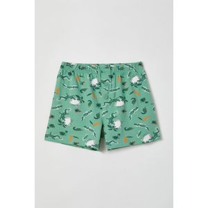 Woody - Jongens-Heren Boxershort, moerasgroen - krokodil - Print - 12 jaar