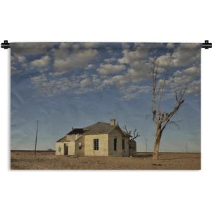 Wandkleed Verlaten gebouwen - Verlaten gebouw in Namibië in Afrika Wandkleed katoen 60x40 cm - Wandtapijt met foto
