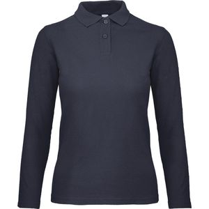 B&C ID.001 Ladies' long-sleeve polo shirt CGPWI13 - Navy - 3XL