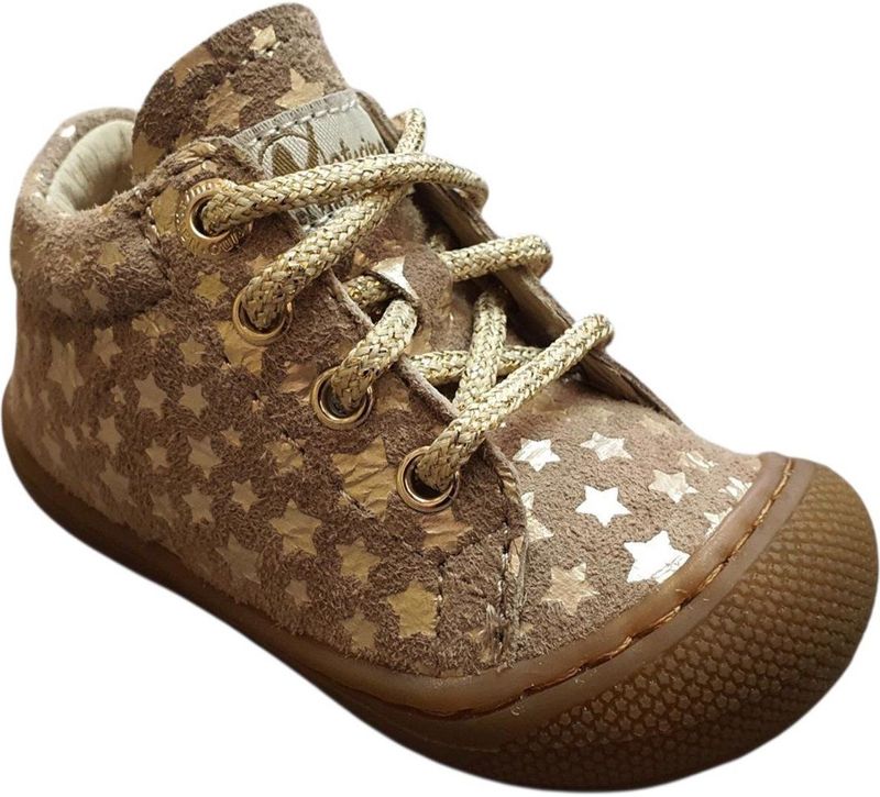 Naturino - Cocoon Suède Stars - Babyschoenen - Taupe