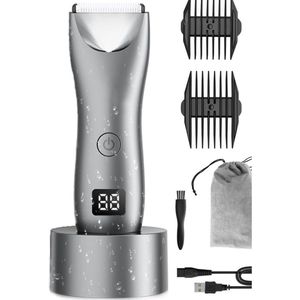 White-label® Bodygroomer mannen - Scheerapparaat - Baardtrimmer - Body Trimmer Heren - Zilver