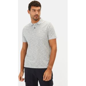 Camel Active - Gemêleerd - Poloshirt - Grijs - Katoen