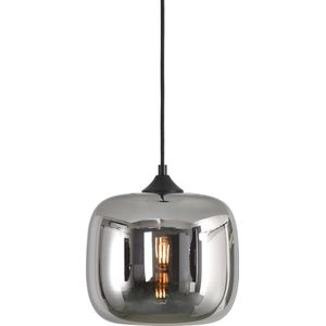 Hanglamp Artdelight Preston -  zwart smoke glas -  24cm