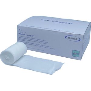 Maielast-glatt 6cm x 4m fixatie bandage - gaasverband