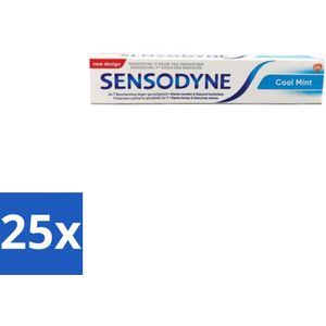 Sensodyne - Tandpasta - Cool Mint - Gevoelige Tanden - 75 ml - Bulkverpakking - 25 stuks