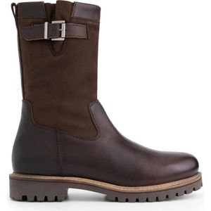 Travelin' - Gyland - Leren Heren Laarzen - Donkerbruin - Wol Gevoerd