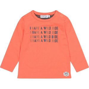 Dirkje-Boys T-shirt ls-Bright orange