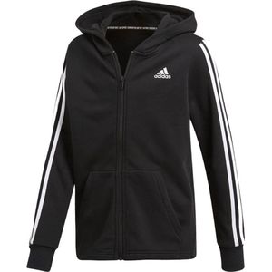 adidas Performance Yb Mh 3S Fz Sweatshirt Kinderen Zwarte 5/6 jaar oud