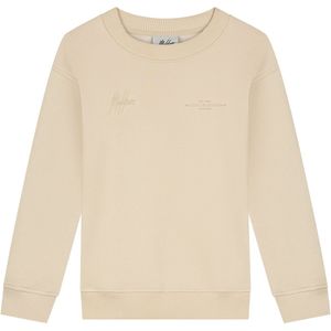 Malelions Junior Girls Members Brand Sweater Beige - Maat 164