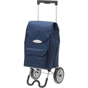 Secc by Davidt's - Boodschappentrolley Stockolm Blauw - Tas Inhoud 42 L / 35 kg - 2 Wielen