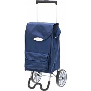 Secc by Davidt's - Boodschappentrolley Stockolm Blauw - Tas Inhoud 42 L / 35 kg - 2 Wielen