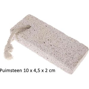 Rojafit natuurlijke Puimsteen afmeting 10 x 4,5 x 2 cm.