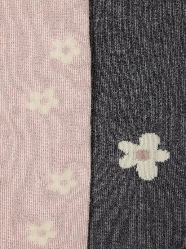 Maillots - Roze - Set van 2 - Met Bloemen - Zacht Tricot