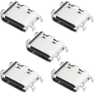 5 Stks Oplaadpoort Sockets Vervanging - Asus ACTAB1021 Type-C USB - Metalen Laptop Accessoires - Zilver .