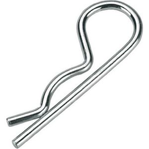 Borgveer enkel verzinkt Borgclip 3mm 2Stuks