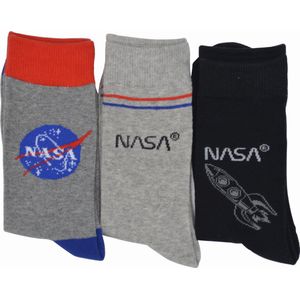 NASA Mannen sokken 6 paar - MULTIPACK - Katoenen heren sokken - met fantasie - MAAT 39-42