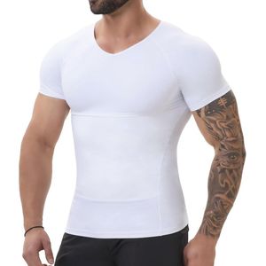 Body Shaper Compressieshirt voor Heren - Figuurvormend Onderhemd met V-hals