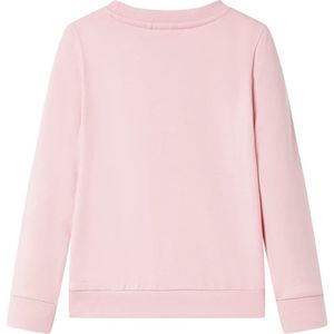 Kindertrui - Lichtroze - Regenboog en Konijn - Maat 92