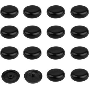 Thelau - Gordelclip, 15 paar riemgesp adapter zwart kunststof - Voor de auto veiligheidsgordel reparatie