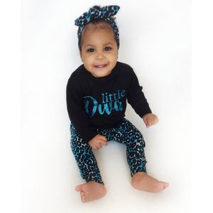 Setje leopard turqoise 62/68