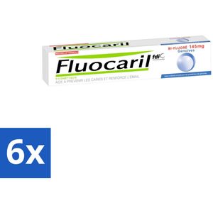 6 x Fluocaril - Tandpasta - Met Fluoride - 75 ml - Tandpasta - Fluoride - Tanden Beschermen - Gaatjes Voorkomen - Tandglazuur Versterken