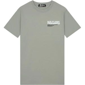 Malelions Men Boxer 2.0 T-Shirt Dry Sage/White