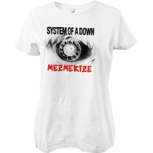 System Of A Down Damen Mezmerize Clock Girly Tee WMX-5-SOAD003-H95-11 White-S